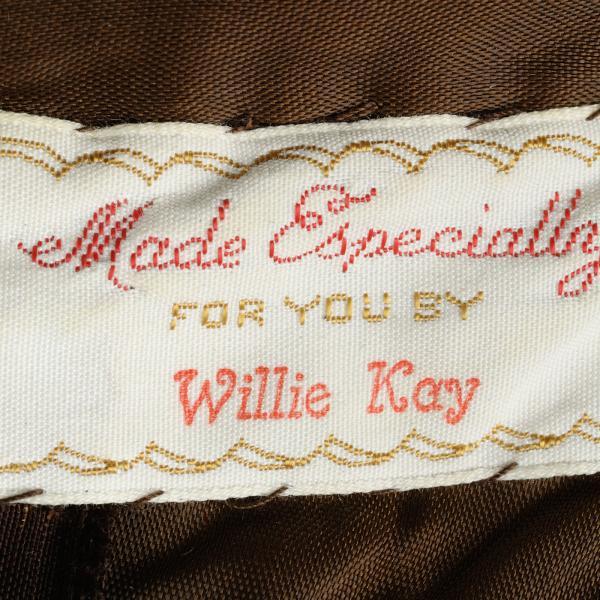 A custom clothing tag used on Willie Otey Kays creations