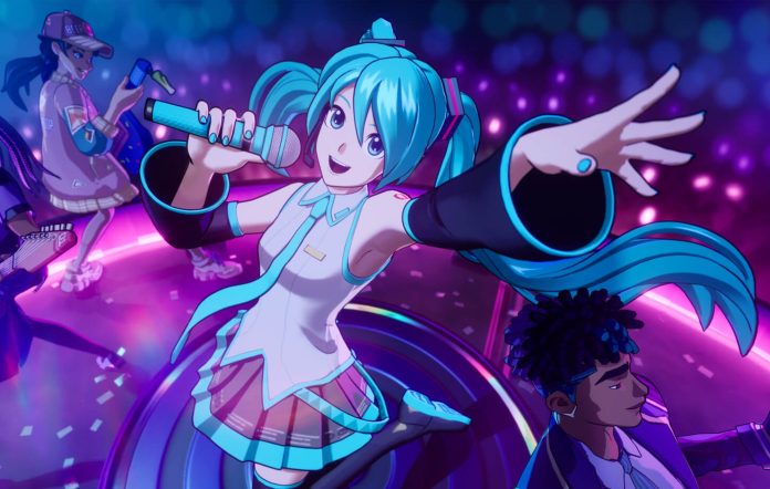 Hatsune Miku in 'Fortnite Festival'.