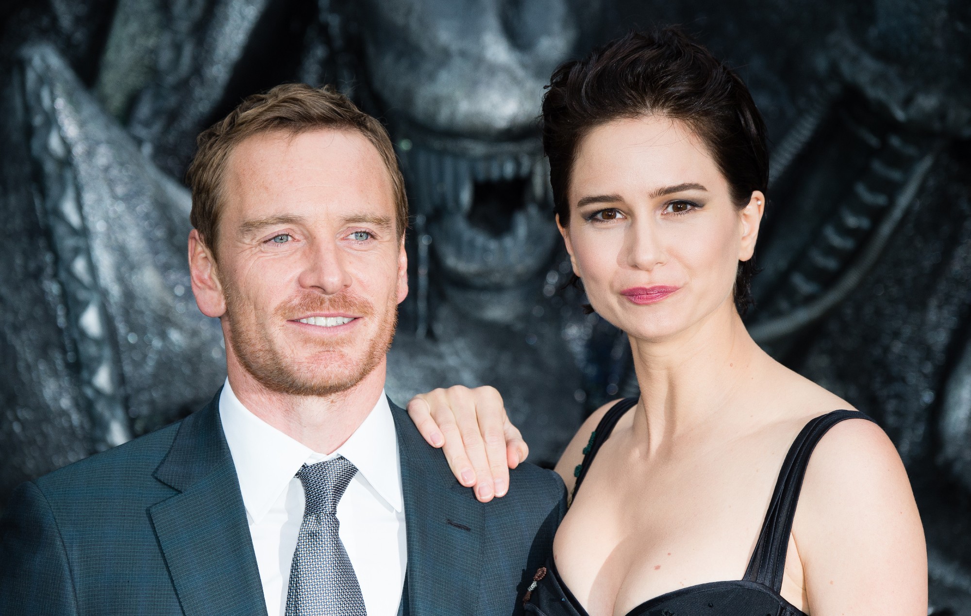 Michael Fassbender and Katherine Waterston attend the world premiere of ‘Alien: Covenant’ in 2017.