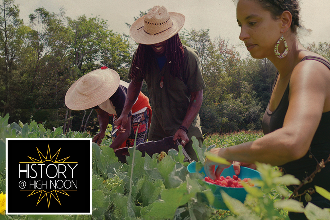 Farming While Black Banner Image of farmer in field